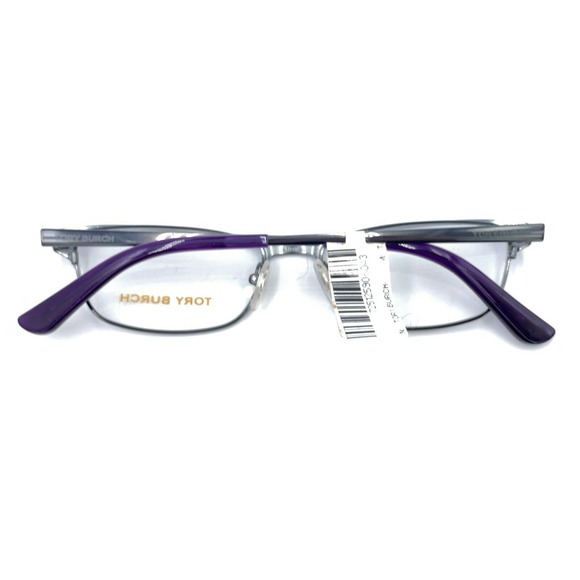 Tory Burch TY1036 490 Purple Gray Rectangular Eyeglasses Frames 51-16 140 Women - Picture 11 of 12